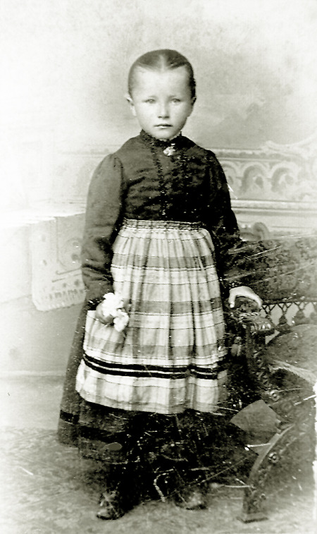 Siebenjähriges Mädchen aus Reiskirchen, 1911