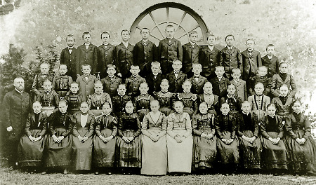 Konfirmanden in Saasen (Wirberg), 1901