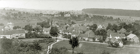 Ortsansicht von Saasen, 1903
