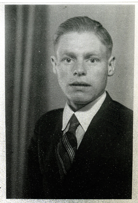 Der niederländische Zwangsarbeiter Albert Kemps, um 1944