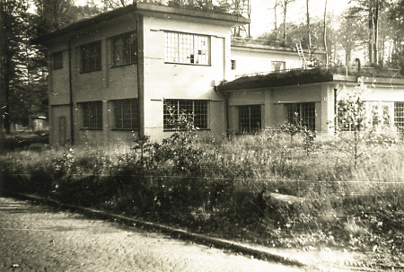 Gebäude der ehem. Munitionsfabriken in Stadtallendorf, um 1960