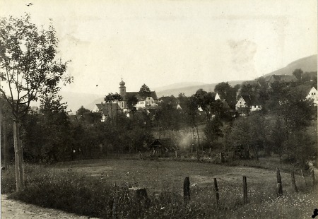 Ansicht von Heiligenkreuzsteinach (Oberabsteinach), 1908