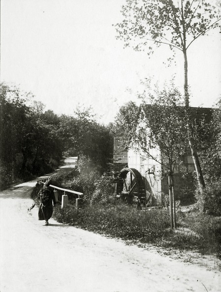 Dorfstraße in der Nähe von Ellenbach, 1908