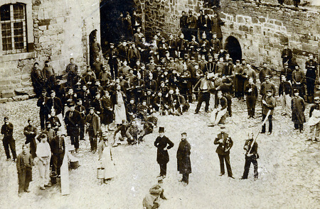 Französische Kriegsgefangene auf Schloss Waldeck, 1870 (Detail)