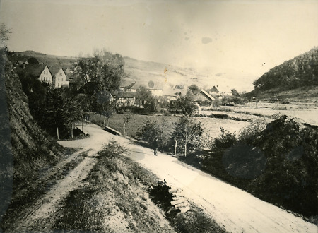 Niederwerbe vor der Anlage des Edersees, um 1912