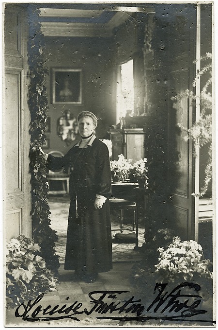 Die Fürstin Louise von Waldeck-Pyrmont als Witwe, Januar 1928