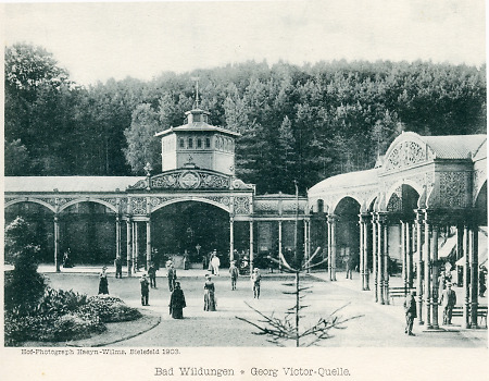 Die Georg-Victor-Quelle in Bad Wildungen, 1903
