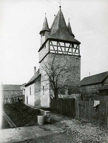Die Kirche in Allendorf / Eder, um 1925?
