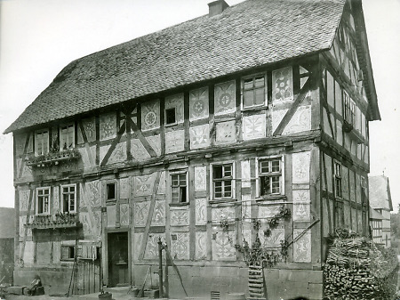 Fachwerkhaus in Ebsdorf, um 1880