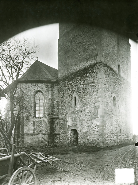 Die Kirche der ehem. Johanniterkommende in Wiesenfeld, um 1890