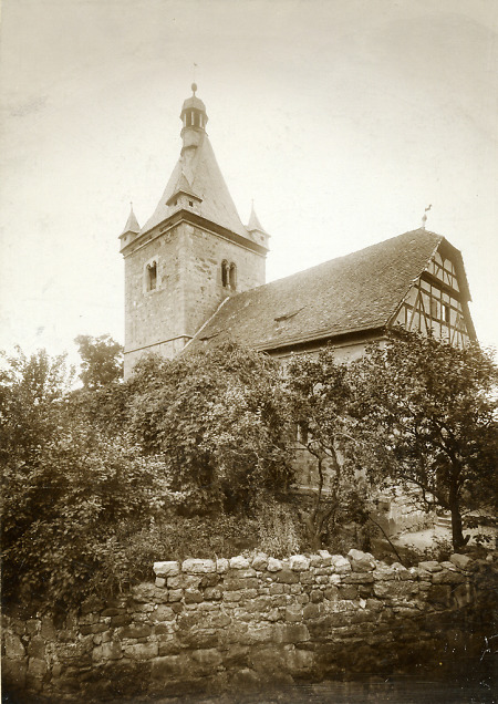 Die Kirche von Besse von Südosten, um 1920?