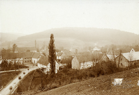 Das Dorf Buhlen bei Waldeck, Dezember 1899
