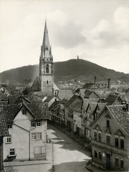 Eschwege mit der Evangelischen Neustädter Kirche, um 1903