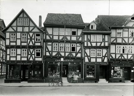 Häuser Nr. 18-12 am Marktplatz in Eschwege, 1930er Jahre