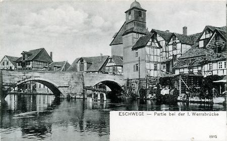 Werrabrücke in Eschwege, vor 1906