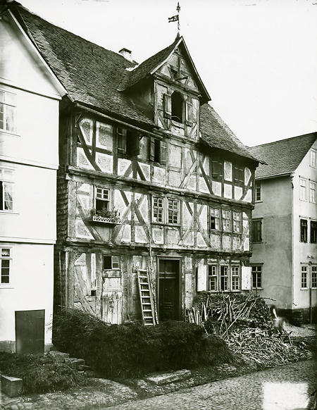 Fachwerkhaus in Frankenberg, 1890-1900