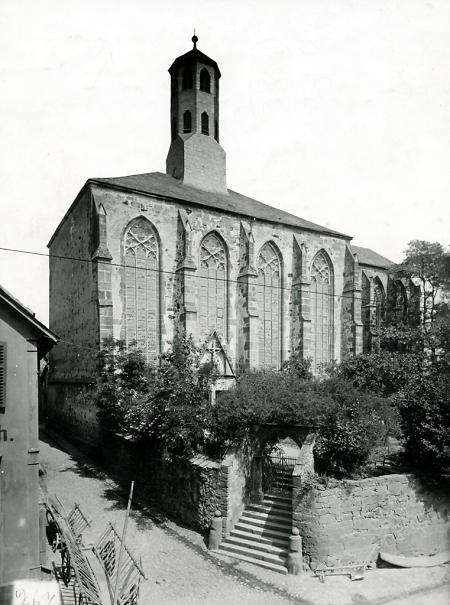 Südseite der Minoritenkirche in Fritzlar, vor 1901
