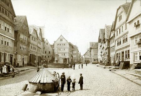 Der Marktplatz in Fritzlar, 1867