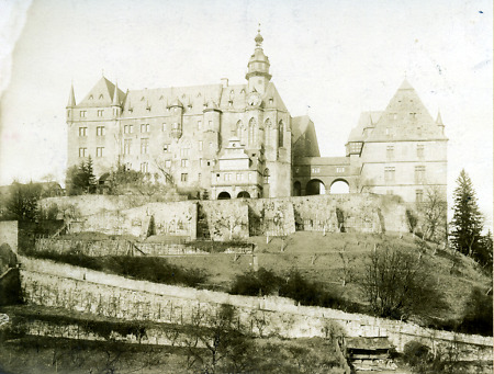 Das Marburger Schloss von Süden, 1903
