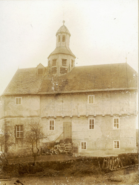 Die Kirche in Ernsthausen, um 1900