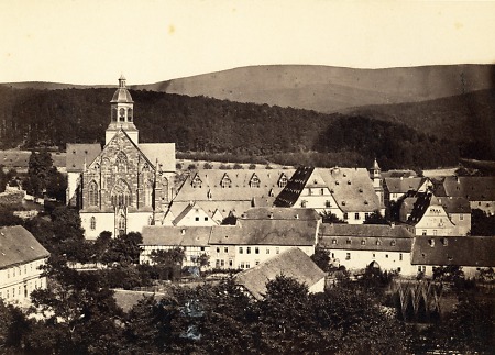 Das ehemalige Kloster Haina mit Klosterkirche und Hospitalgebäuden, 1880