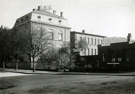 Die Medizinische Klinik in Marburg, um 1925