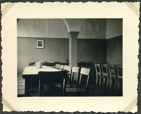 Speiseaal im Reichsarbeitsdiensthaus in Kleinsassen, 1939