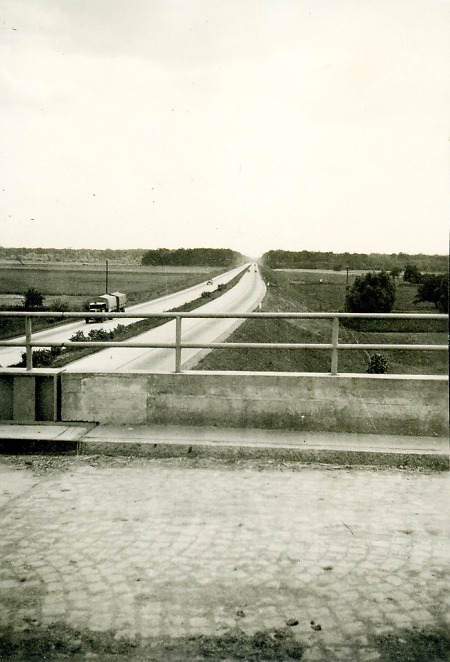 Die Reichsautobahn bei Gernsheim, 1939