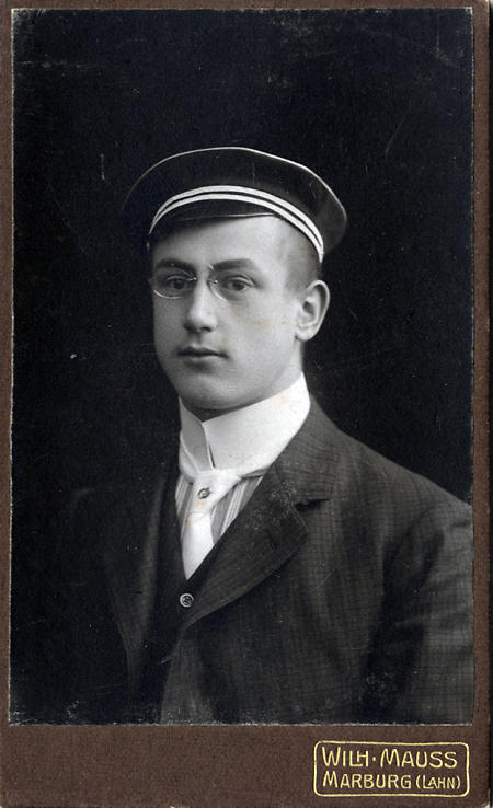 Porträt eines Marburger Studenten, 1911