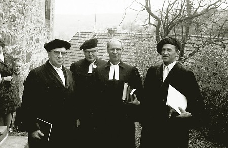 Einführung eines neuen Pfarrers in Rengershausen, 1971