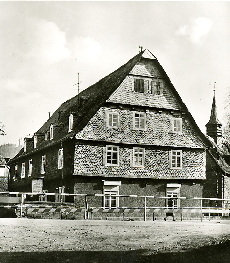 Die Alte Sieche in Marburg-Weidenhausen vor dem Abriss 1969, undatiert