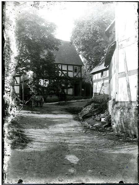 Straßenbild aus Mornshausen an der Salzböde, 1905-1910