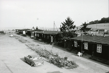 Flüchtlingsbaracken in der Knutzbach in Marburg, nach 1962-1964