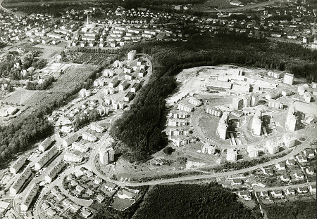 Neubaugebiet Richtsberg bei Marburg, um 1965