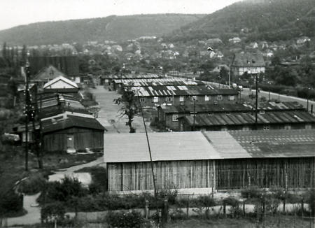 Barackenlager in Marburg, um 1945-1960