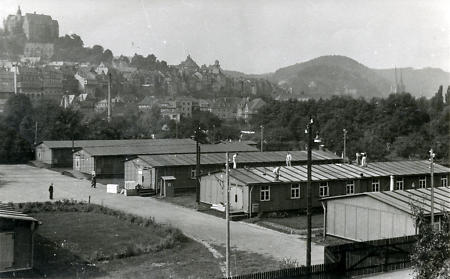 Baracken in Marburg, um 1945-1960