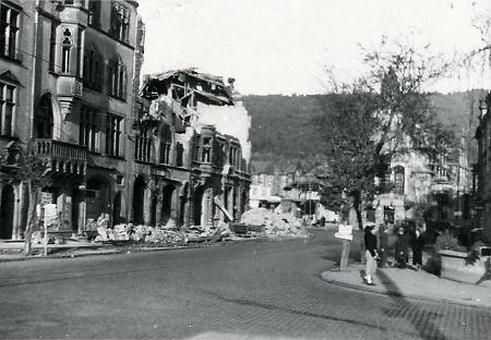 Bombenschäden in Marburg, 1945
