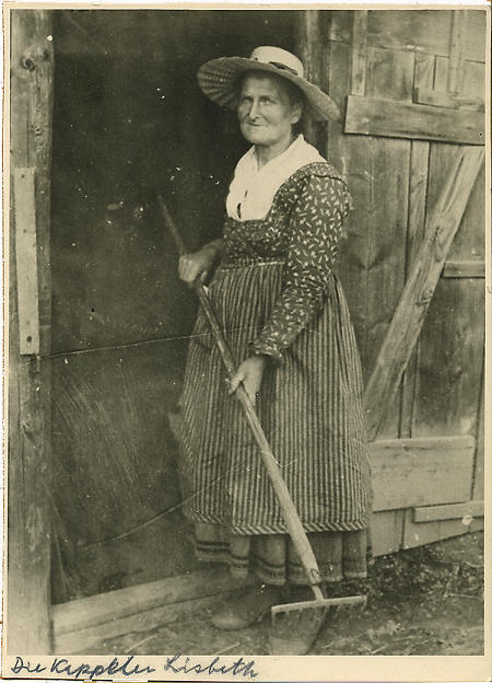 Die Kappeler Lisbeth, um 1900