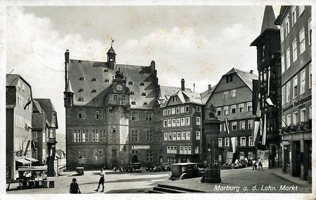 Der Marburger Marktplatz in den 1930er Jahren, 1935-1940