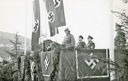 Nationalsozialistische Kundgebung auf dem Marburger Afföller, um 1938