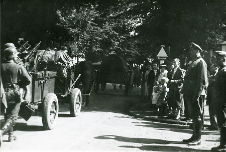 Rückkehr eines Bataillons nach Marburg, um 1933-1945