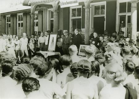 Siegerehrung beim Gruppensportfest in Kassel, 1938