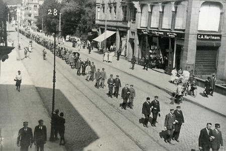 Verbindungsstudenten in Marburg, um 1921