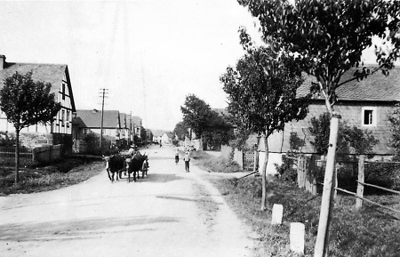 Der Riedweg in Allendorf, 1910