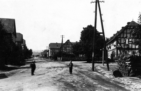 Dorfansicht von Allendorf mit Blick in Richtung Battenfeld, 1910