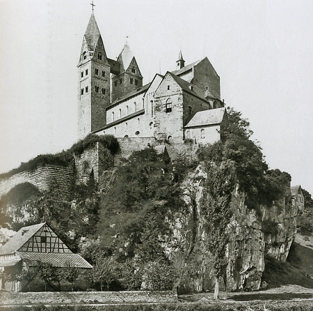 Die Lubentiuskirche in Dietkirchen an der Lahn, um 1900