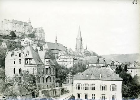 Marburger Oberstadt, um 1900