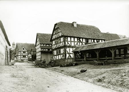 Dorfansicht von Lohra, um 1890-1900