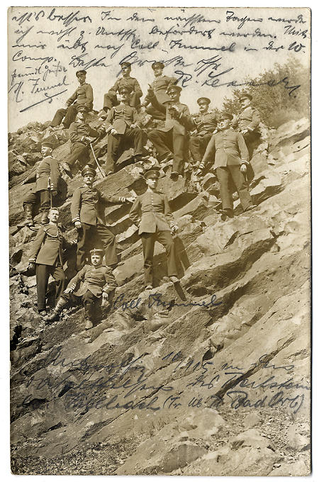Soldaten auf dem Truppenübungsplatz Bad Orb, 27. Mai 1914