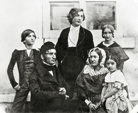 Justus von Liebig mit Familie in Gießen, 1844